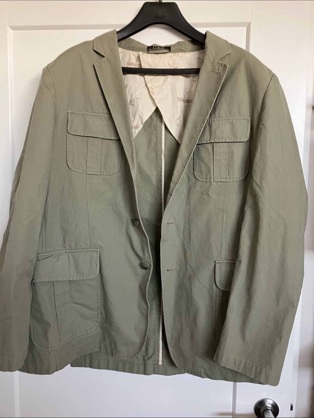 L.L. Bean Men's vintage cotton blazer - Sage Green size 52 Tall